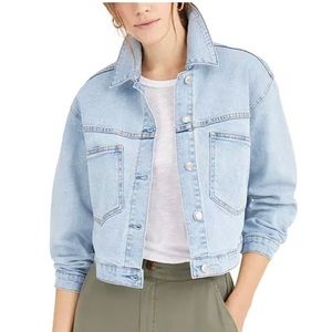 Oat New York Cropped Denim Jacket